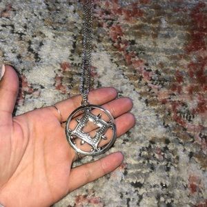 Silver statement necklace, Brighton